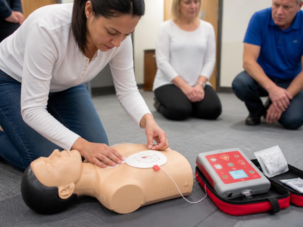 CPR & AED Training class in session