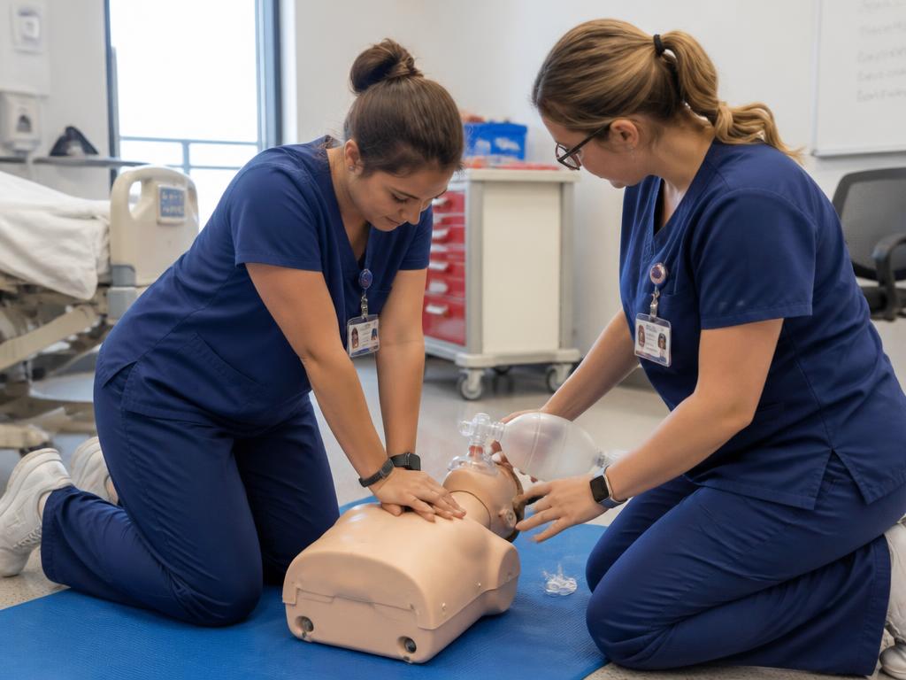 BLS Training class in session
