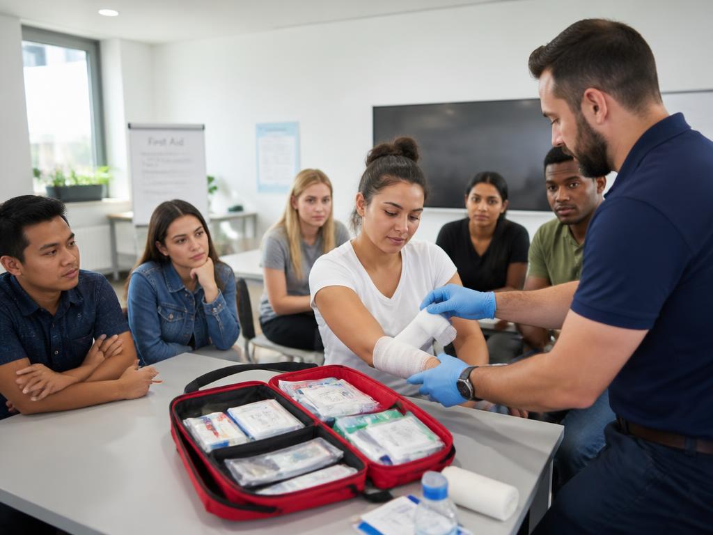 First Aid Training class in session
